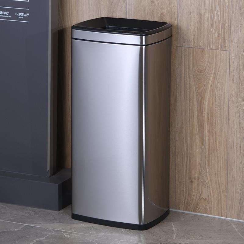 20升30升商i用垃圾桶加大容量加高方形无盖直投不锈钢酒店卫生间