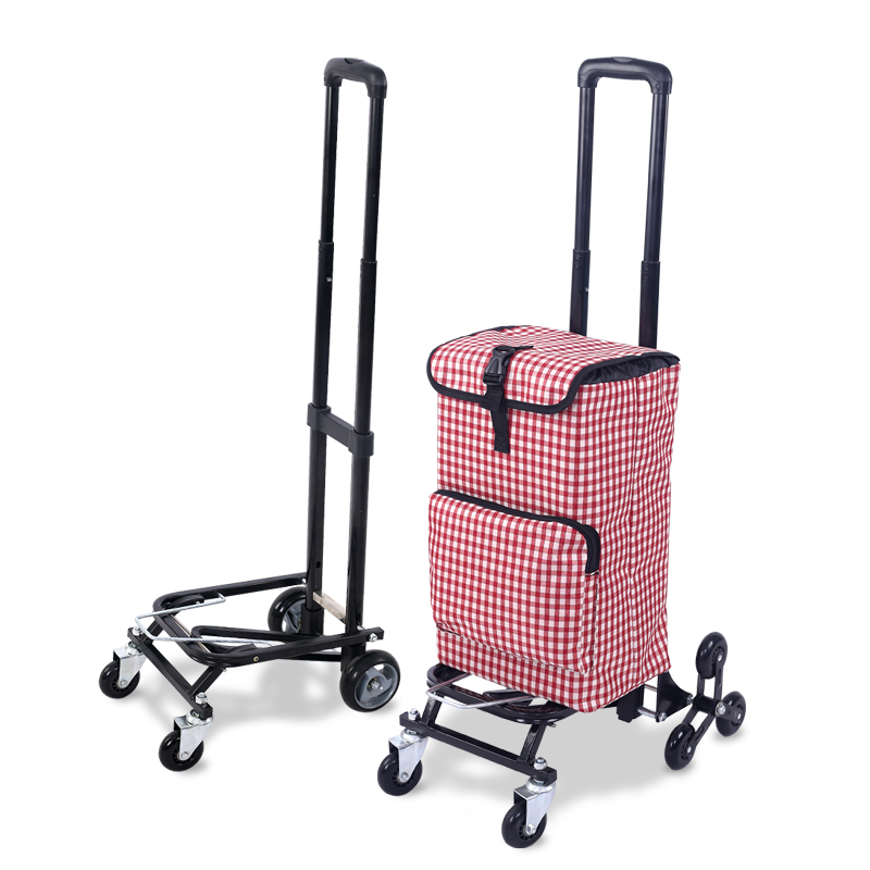 买菜车小拉车折叠便携手拉车爬楼梯行李车拉杆拖T车家用神器购物