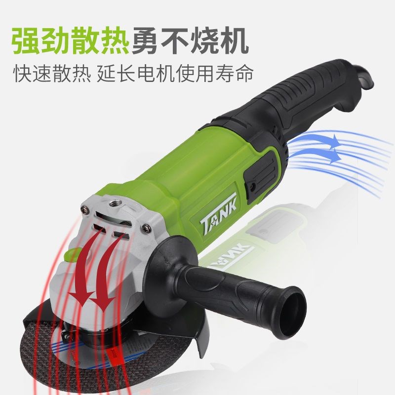 全铜纯铜角磨机大功率125切割机抛光打磨神器开槽机磨.光切割神器