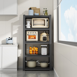 厨房置物架微波炉烤箱架落地多层C储物架家用多功能调料碗筷收纳