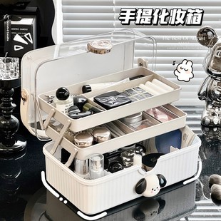化妆品收纳箱便携手提化妆师美容院专用护K肤品整理储存箱子收纳
