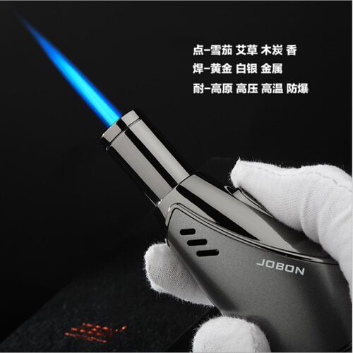 便携式喷火枪高温打火机创意w小型焊枪直冲户外防风点火器枪可充