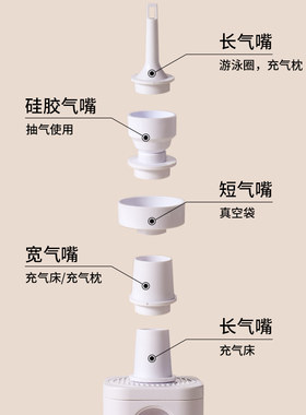 电动充气泵户外便携露营帐篷充气床垫充气沙发气泵多功Z能野外充