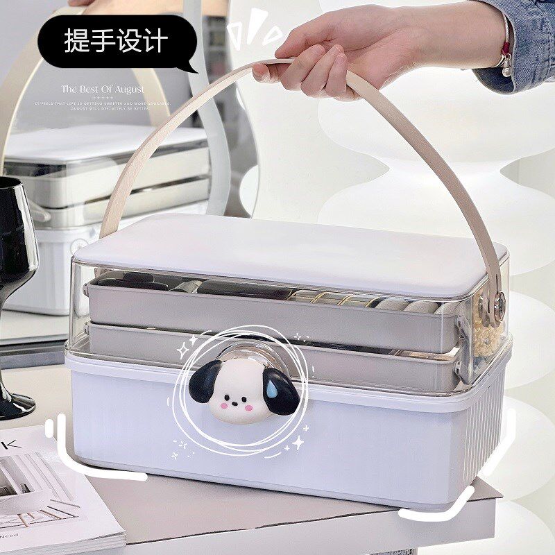 化妆品收纳箱便携手提化妆师美容院专F用护肤品整理储存箱子收纳