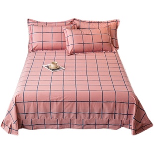 100%全棉床单单件1.2/1.5/1.8/2m床品单双人加U大圆角被单子纯棉