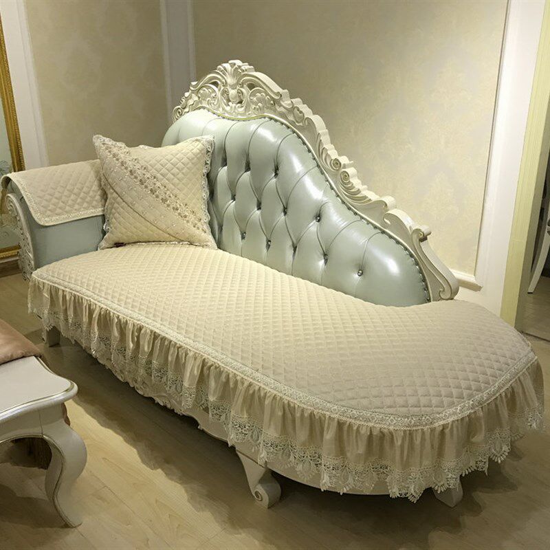 新品定做欧式四季亚麻透气w防滑皮沙发垫坐垫弧度贵妃椅异形耐磨