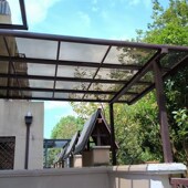 武汉铝合金雨棚户外防雨别v墅大门雨棚遮阳棚露台阳台庭院屋檐家