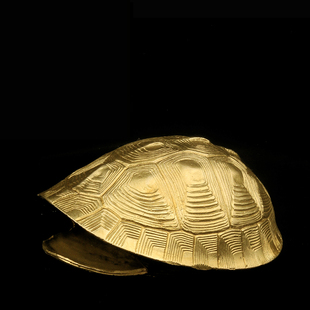 铜乌龟壳创意六摇卦铜钱用具龟y甲六十四卦工具中式工艺品家居摆