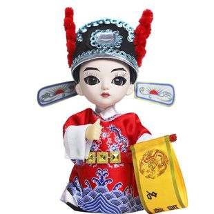 巧艺北京唐人坊绢人唐娃娃手工艺品摆件送客人特色礼品DIY材料包