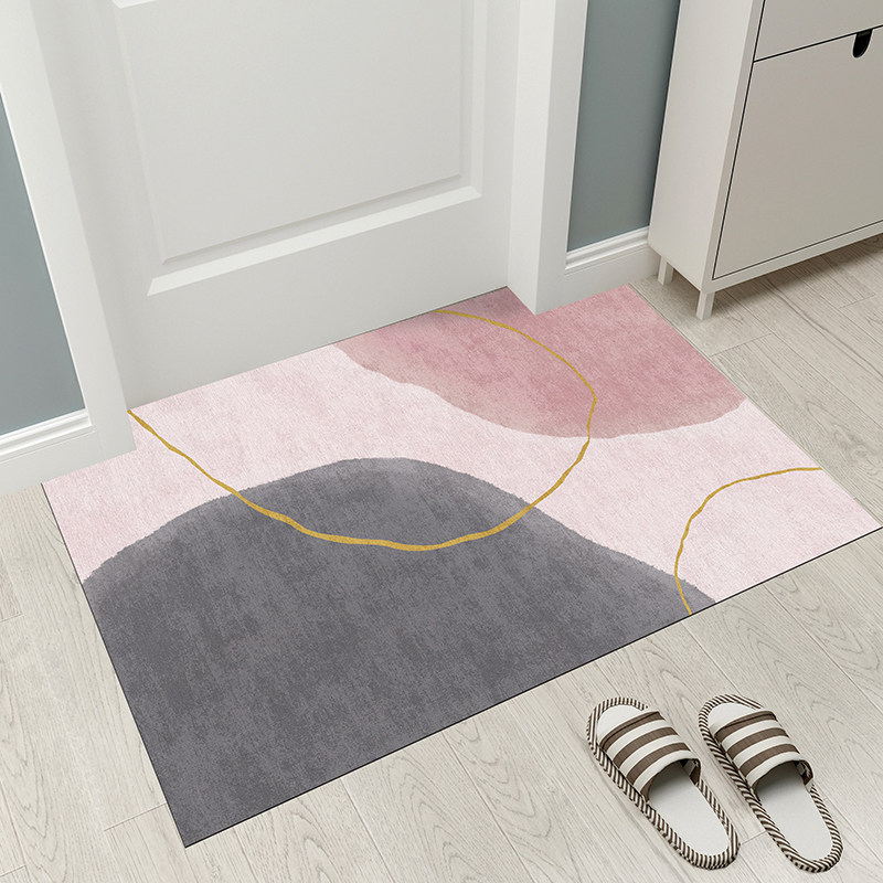 北欧进门地垫入户门厅脚垫卧室门口垫家用粉色女生地垫可裁剪擦洗,居家布艺,家用脚垫,淘宝优惠券,粉丝福利购,淘宝优惠卷