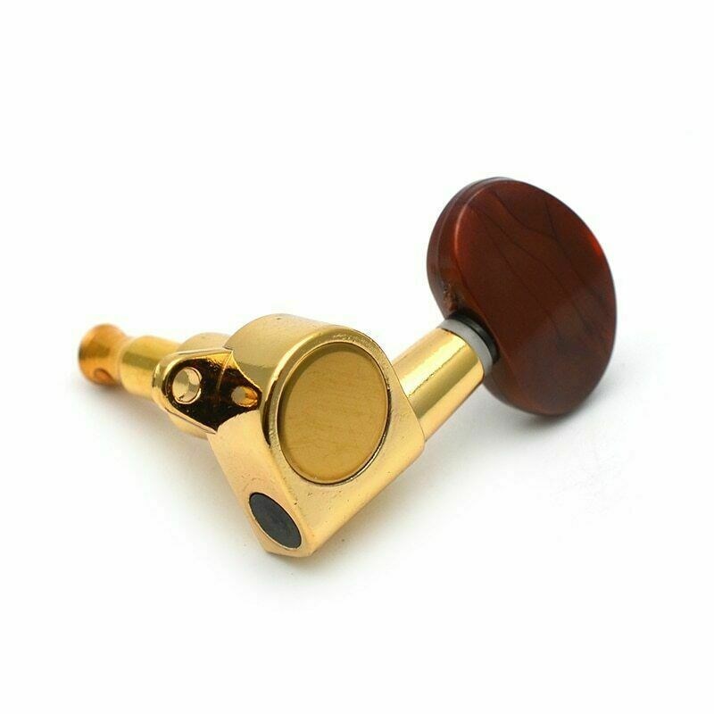 金色民谣木吉他双边弦准弦钮上弦器3左3右椭圆全封闭琴头钮调弦钮