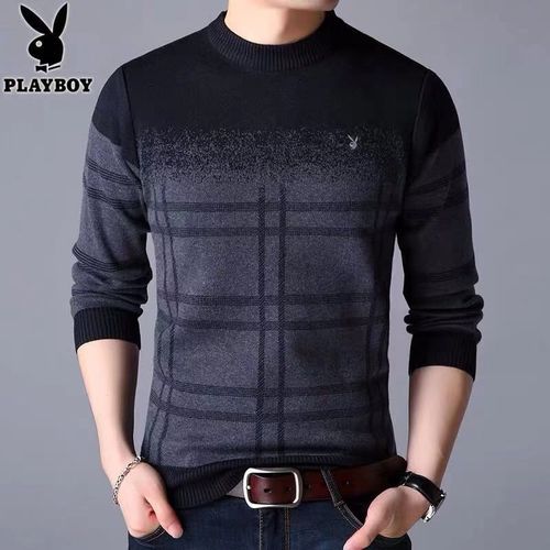 中老年长袖t恤男纯棉宽松休闲男秋衣打底衫薄款圆领爸爸装外穿土