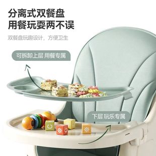 3岁 儿童餐椅宝宝吃饭桌椅可折叠便携座椅家用婴儿学坐孩童用品0