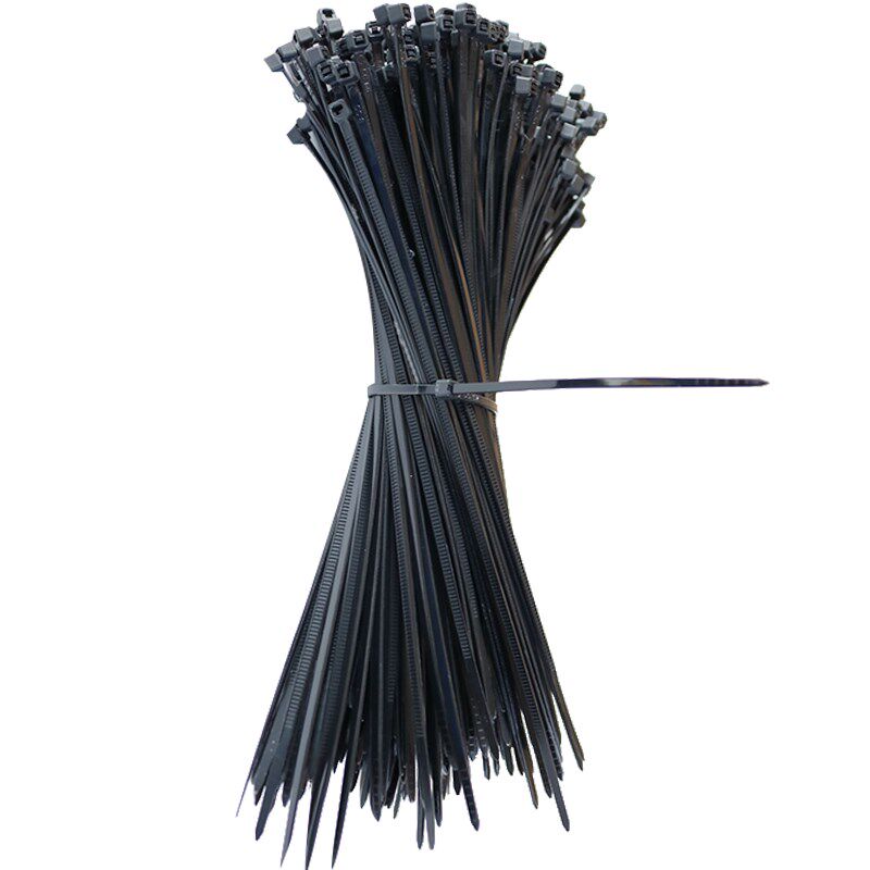 自锁式尼龙扎带塑料收紧带4x150x200 5x300 8x400x500mm黑白扎带