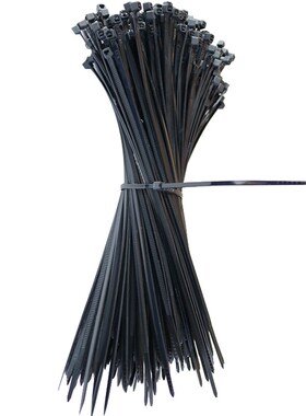 自锁式尼龙扎带塑料收紧带4x150x200 5x300 8x400x500mm黑白扎带