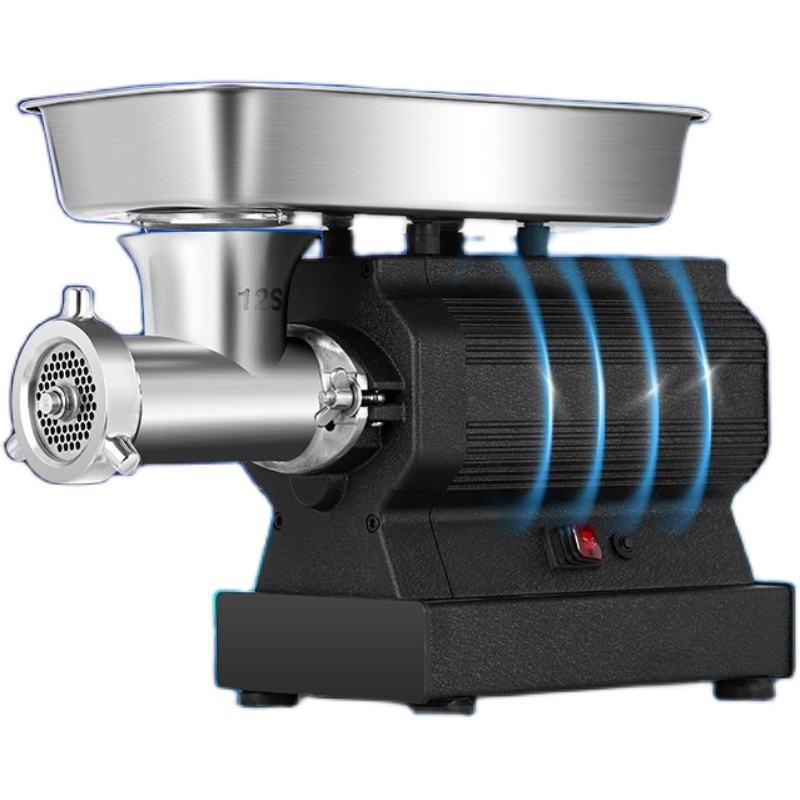 不锈钢绞肉机商用大功率强力大型绞切两用电动多功能全自动灌肠机