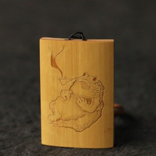 十几年玉竹老料纯手工精工竹雕文玩把件把玩工艺品手牌平安牌收藏