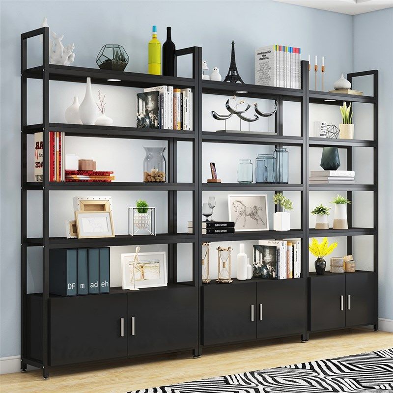书架多层落地置物架简易收纳整理储物架组合文件柜铁艺展示架货架,住宅家具,书架,淘宝优惠券,粉丝福利购,淘宝优惠卷