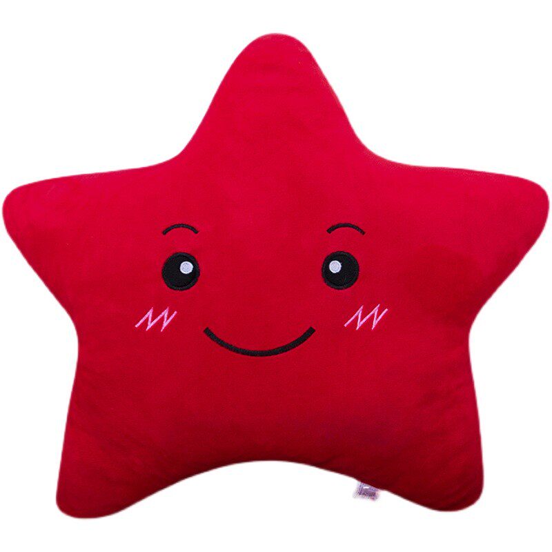 五角星抱枕星星毛绒玩具公仔可爱玩偶布娃娃摆件午睡靠垫沙发坐垫
