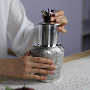 斑锡温酒壶99.9纯锡烫酒壶温黄酒白酒家用手工中式 锡酒具热酒半斤