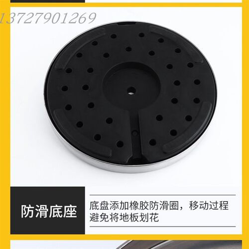 特厚款围栏水泥塑胶底座配件 栏杆底座 N警示牌,货架支架底座