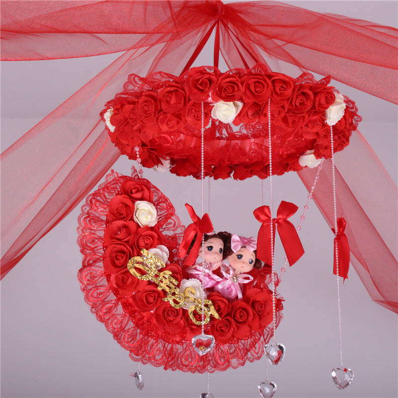 婚庆用品套餐卧室新房创意婚房布置花球I浪漫婚礼用品结婚装饰拉