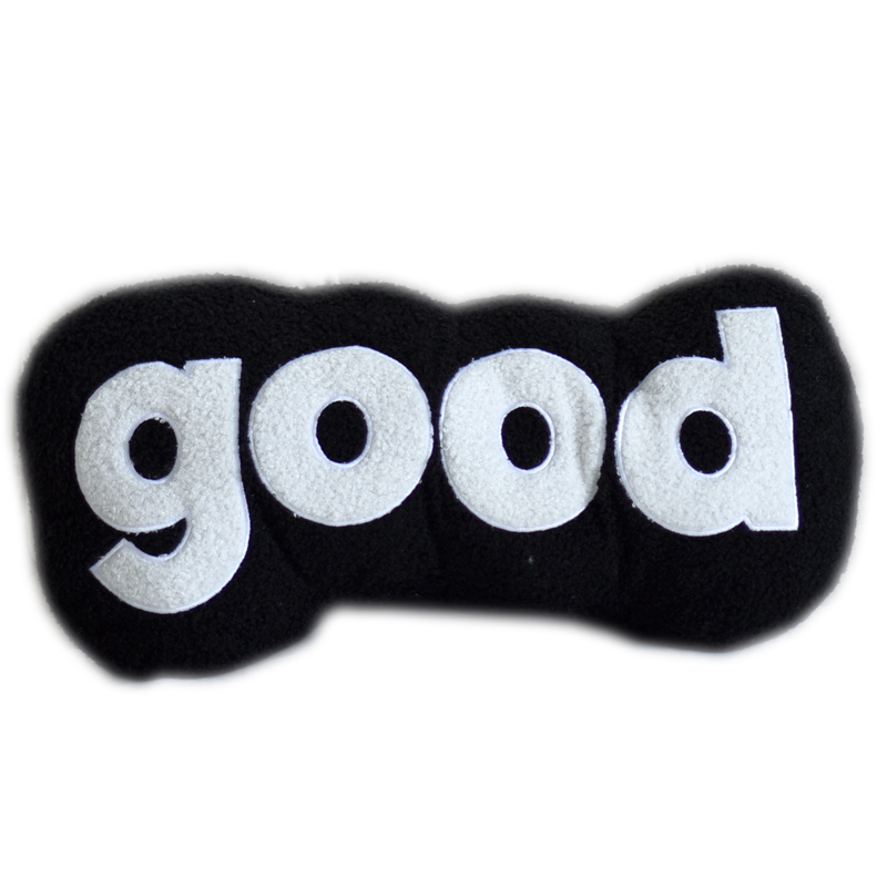 创意字母good抱枕夹腿长条枕牀头靠枕汽车民宿装饰U沙发靠垫午休