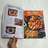 翻页菜单设计车线餐牌奶茶店寿司餐厅烧烤价目表创意桌牌菜谱制作