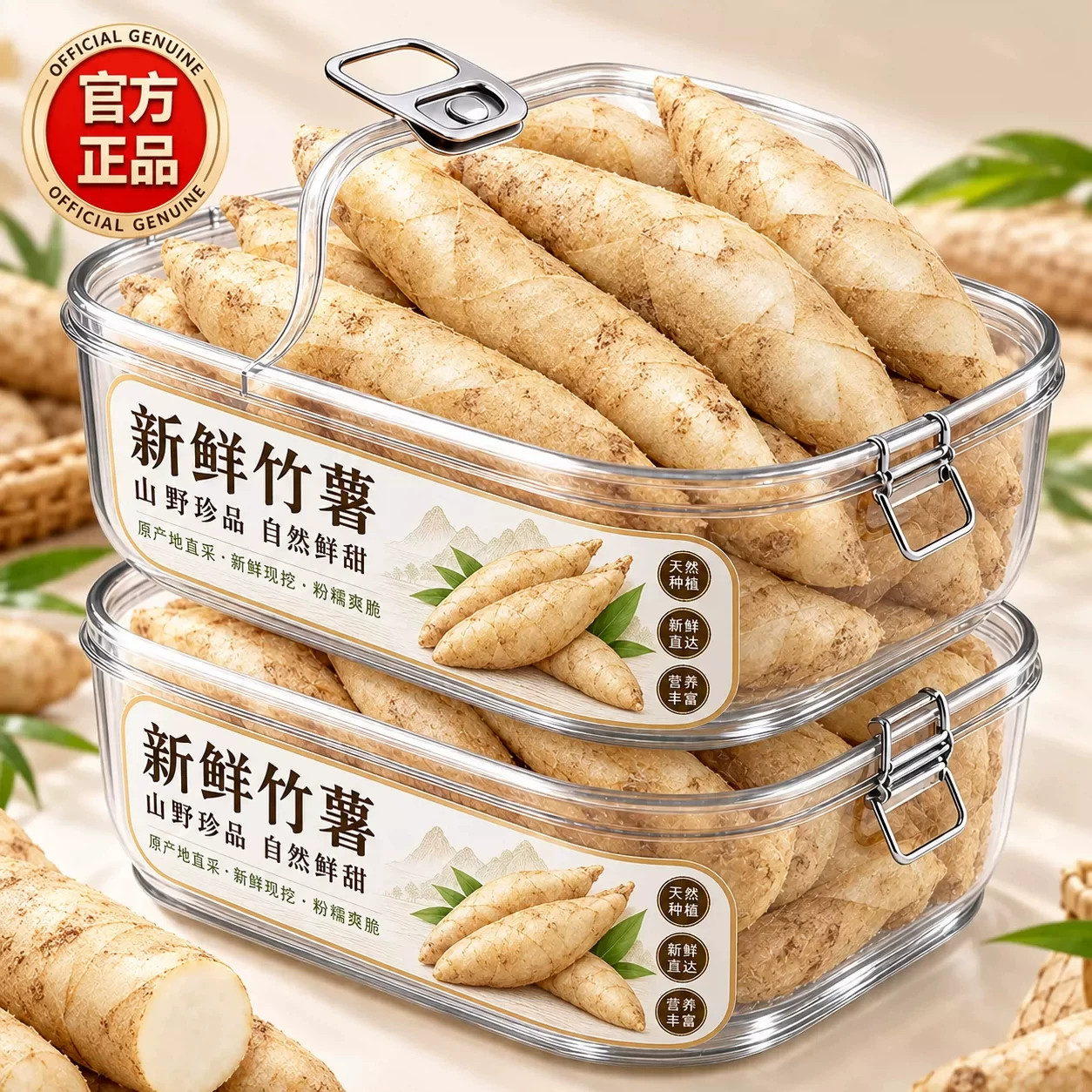 农家新鲜竹薯现挖无渣竹芋5斤当季冬粉薯凉粉薯根茎薯煲汤炒菜