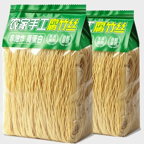 手工无添加腐竹丝非油炸农家豆腐丝干货豆制品凉拌云丝火锅麻辣烫