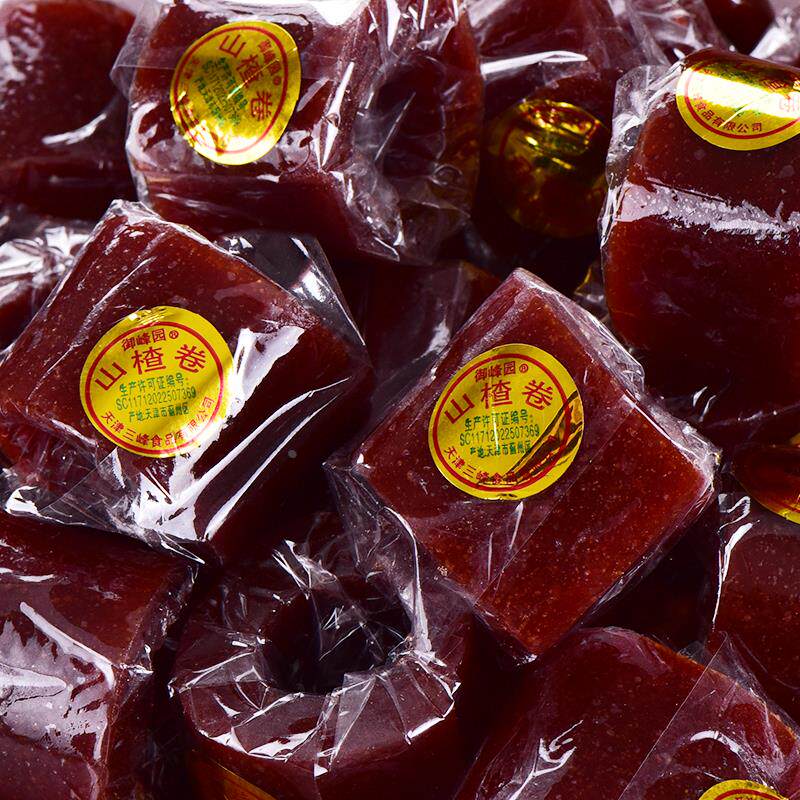 山楂卷开 胃卷京卷山楂糕果丹皮胃康卷休闲 山楂条网红零食散装