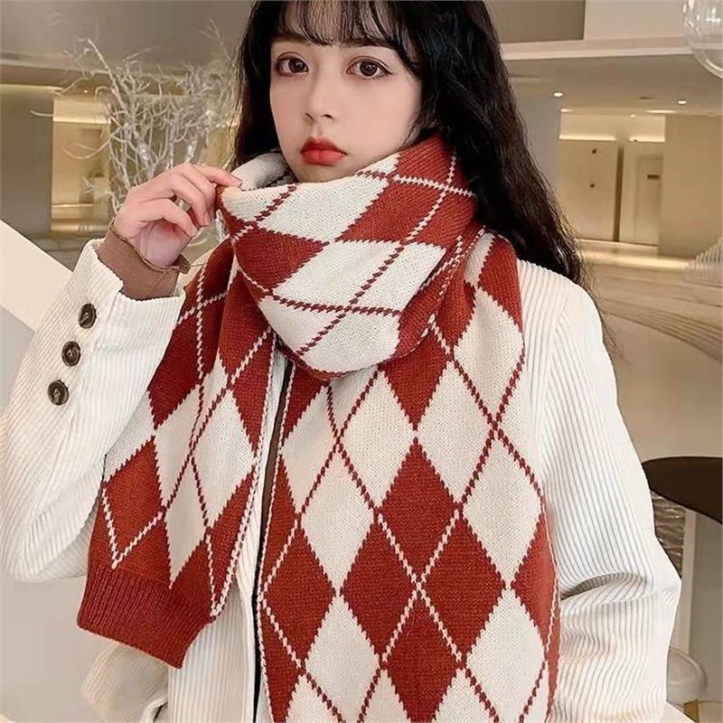 光遇同款cos二次元光崽网红围巾菱形秋冬双面加厚保暖新年礼物