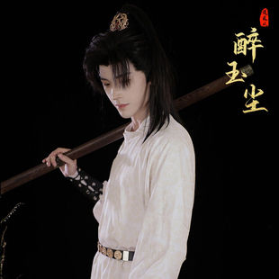 圆领袍少年感骑射服古风男装平价cos服蓝忘机cos服装全套魏无羡