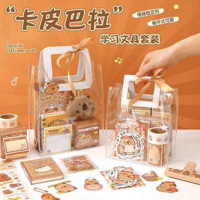 capybara文具套装stationary cute kids christmas gift卡皮巴拉