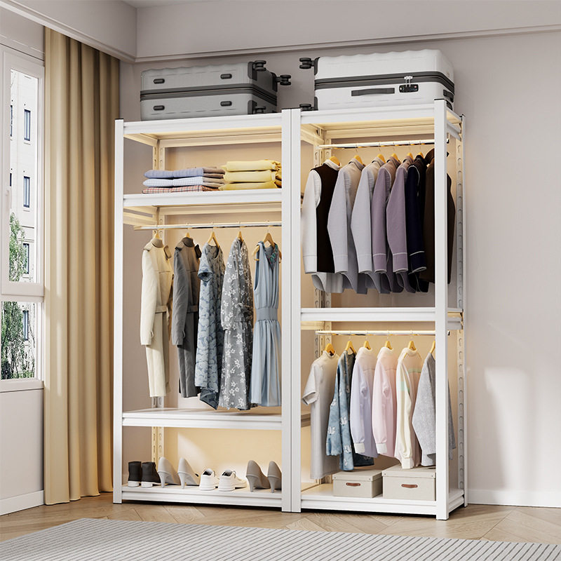 货架DIY简易衣柜开放式角钢衣架置物架出租房组装金属衣帽收纳架,智能设备,其他智能配件,淘宝优惠券,粉丝福利购,淘宝优惠卷