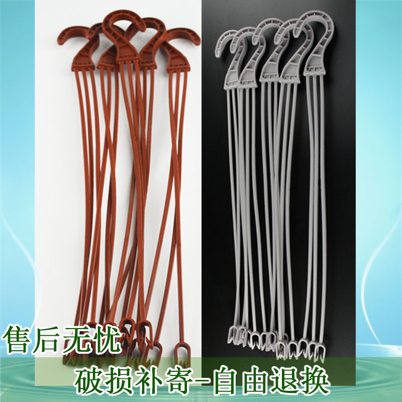 现货速发五至五十条花盆吊钩挂勾长短中锣纹双钩塑料锣旋八角加仑