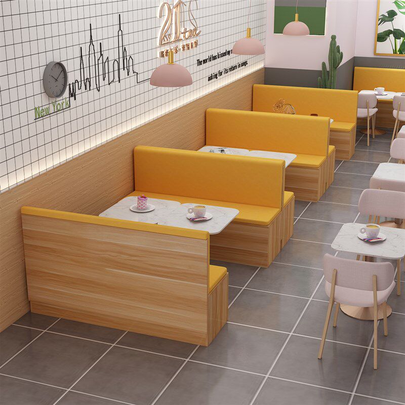 现货速发卡座沙发家用餐厅储物柜软包小户型转角靠墙沙发储物凳组