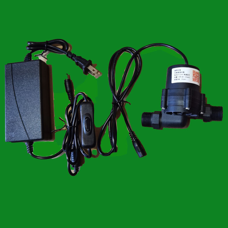 现货速发新品热水循环帮浦地暖加压泵12v超F静音增压泵家用水泵管