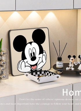 速发柜面装饰画摆件入户玄关桌进门口台面摆台卧室画老鼠挂米客厅