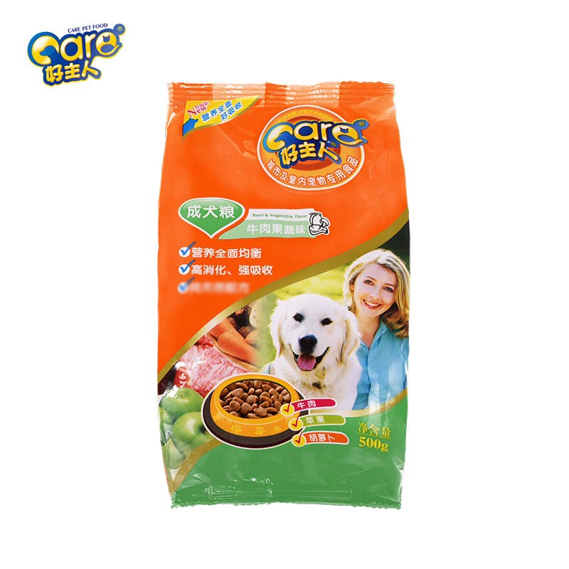速发成犬粮 牛肉果蔬粮 500G 泰迪金毛