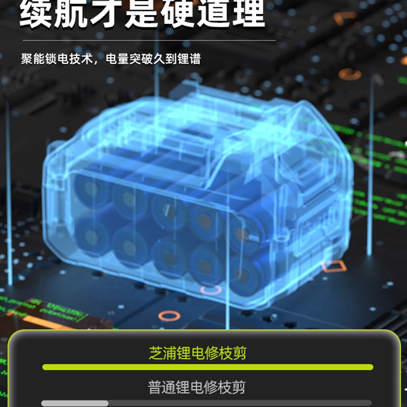 速发电剪刀剪动电果树充电式枝树修枝剪树枝剪刀锂专用园艺电枝剪