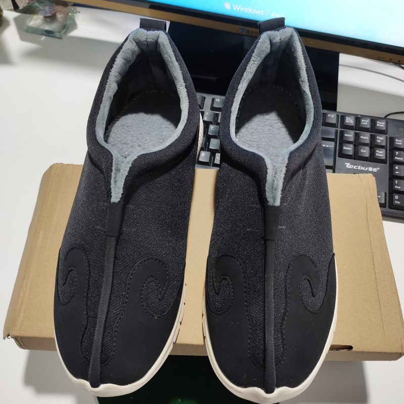 速发动家品用保暖鞋十方鞋道士棉鞋云袜布鞋冬季运道练功鞋云勾鞋