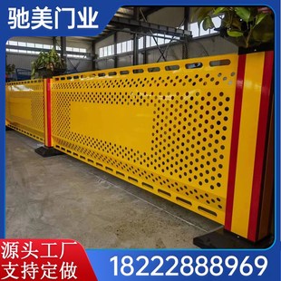 速发工厂直销6S车间隔离网隔栏围栏断门移动冲孔板栅网仓库护栏立