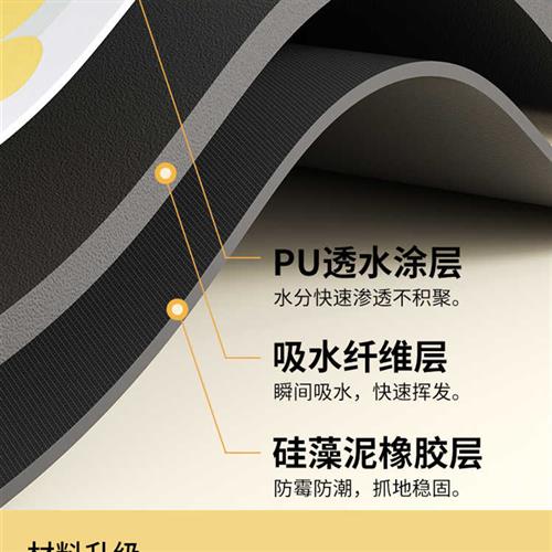 速发矽藻垫沥水泥房厨台面碗盘吧台垫餐桌垫隔热垫酒吧茶台吸水杯