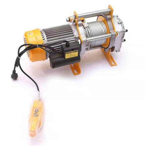 速发新品220V卷扬机家用装修小型吊机建筑电动葫芦1吨Z起重升降铝