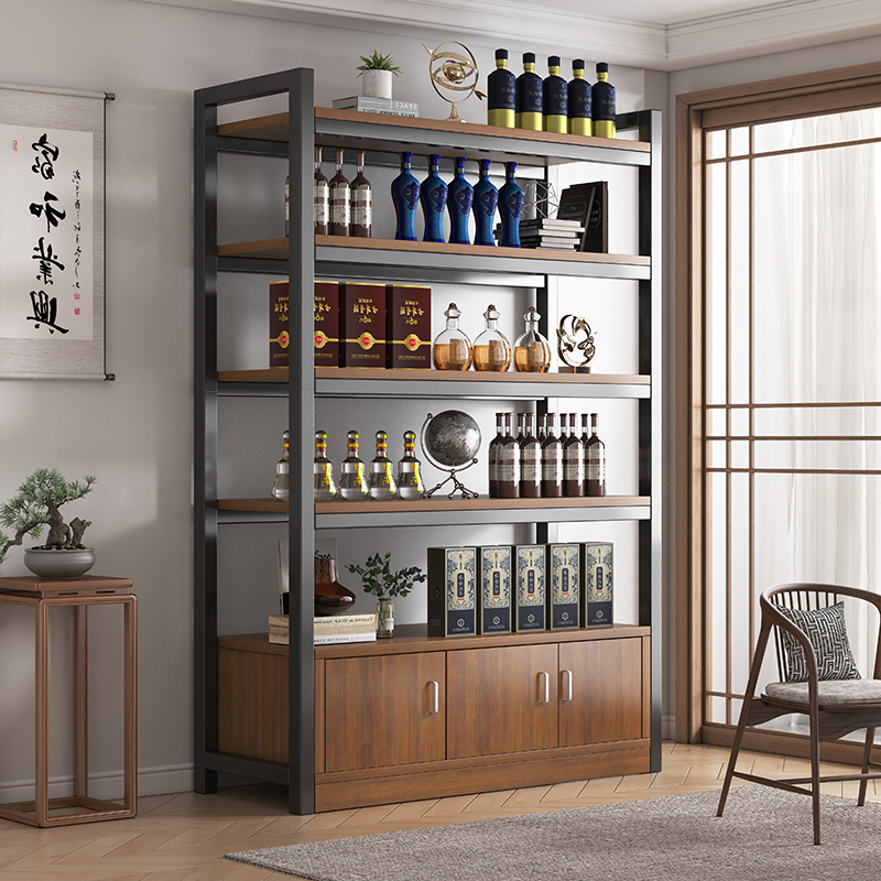 速发展示柜产品陈列物客厅柜纳收子储柜柜酒柜靠墙复古书架货柜杂