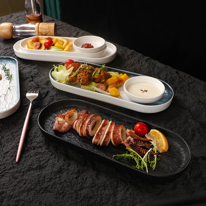 速发日式创意烧烤寿司炸意摆盘西鸡餐盘小酥肉创餐翅中盘子小吃碟