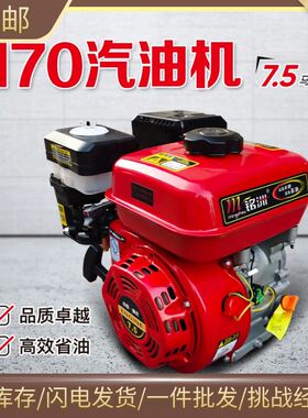速发170F1电f小型引燃单缸0起四行程微耕膨化抽水抹光12F汽油内擎