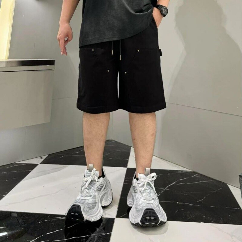 速发2025夏季新款男士大码工装裤裤休短闲宽松日常百搭五分裤