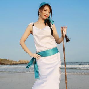 速发肚皮舞s024新款 性感bad俗袍子民i风2hbi藤杖舞表演演出服套装